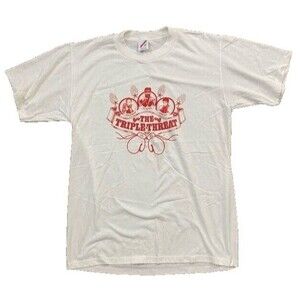 Vintage 80s Triple Threat Great American Boxing  Shirt Adult L Jerzees tag